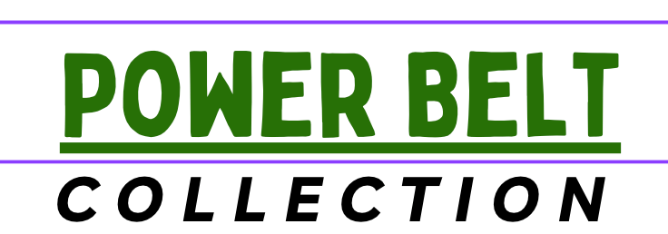 Power Belt Collection logo showcasing stylish weightlifting belts for serious lifters.