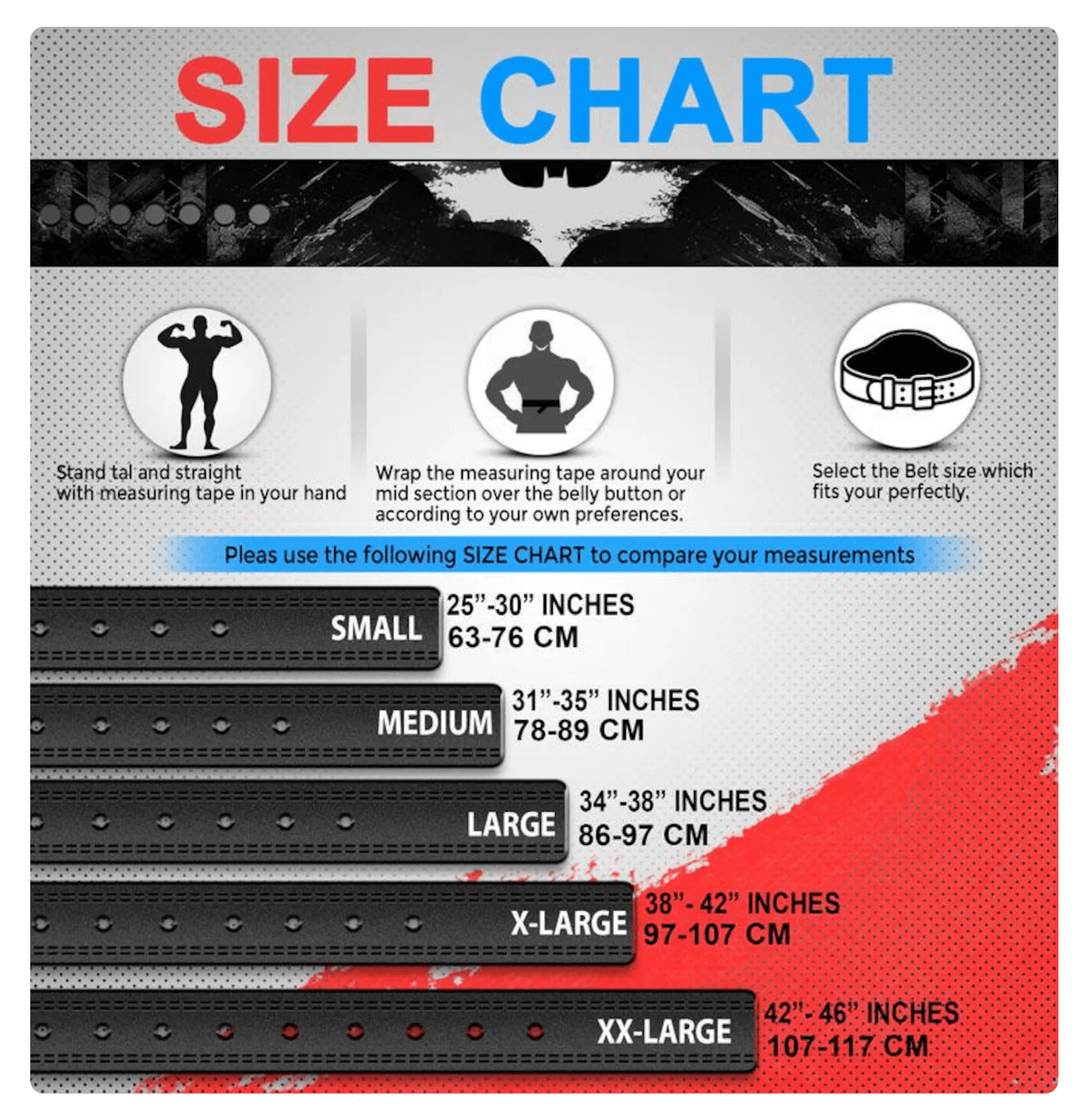 Predator Leather Weight Lifting Belt: Anime Gym Powerlifting Belt - PowerFit Leather Belts