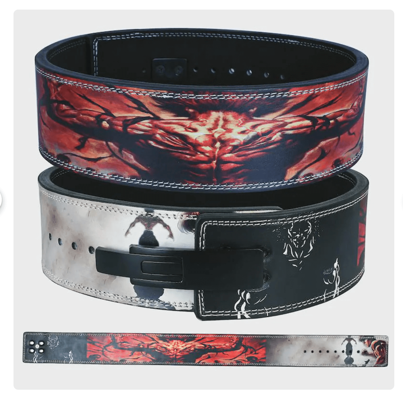 Anime Weightlifting belt Baki Lever Lifting Belt - PowerFit Leather Belts