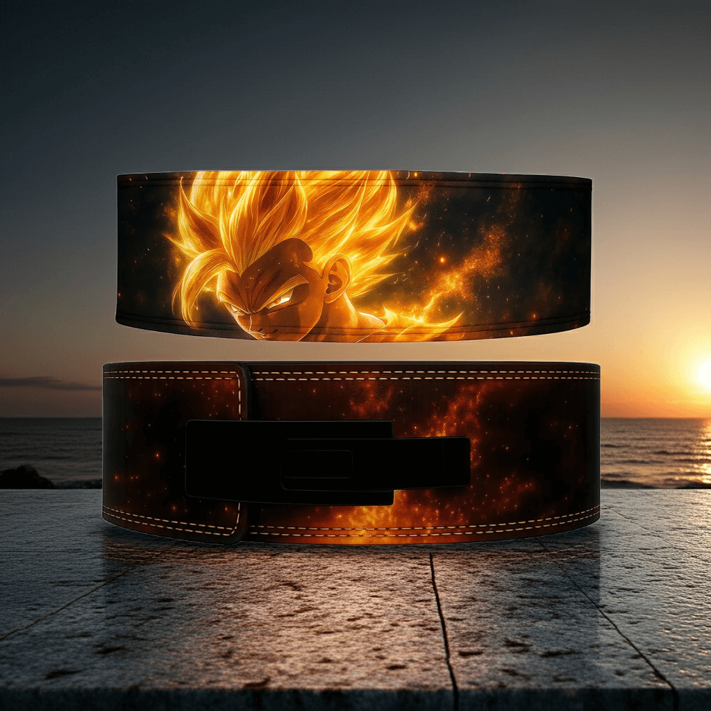 Anime Leather Lever Belt: Weightlifting Powerlifting Gym