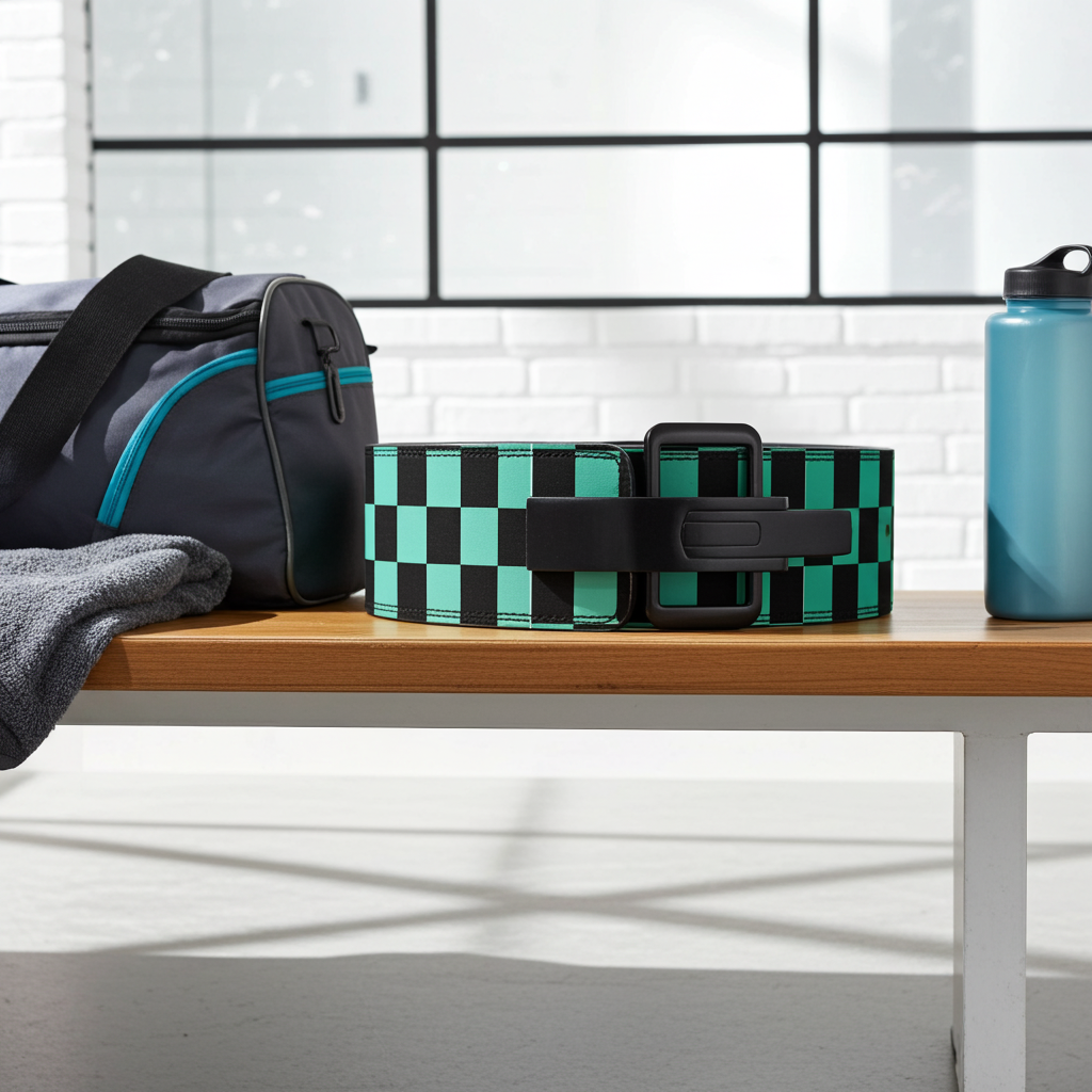 Leather Green Powerlifting Lever Belt – Premium Leather Strength Support