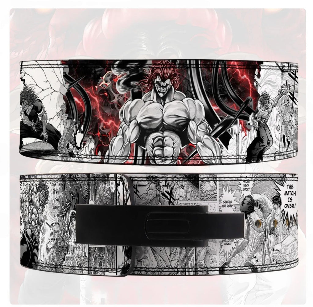 Anime Weightlifting Belt – Premium Powerlifting & Gym Belt | Manga Design, Strong Back Support for Squats & Deadlifts