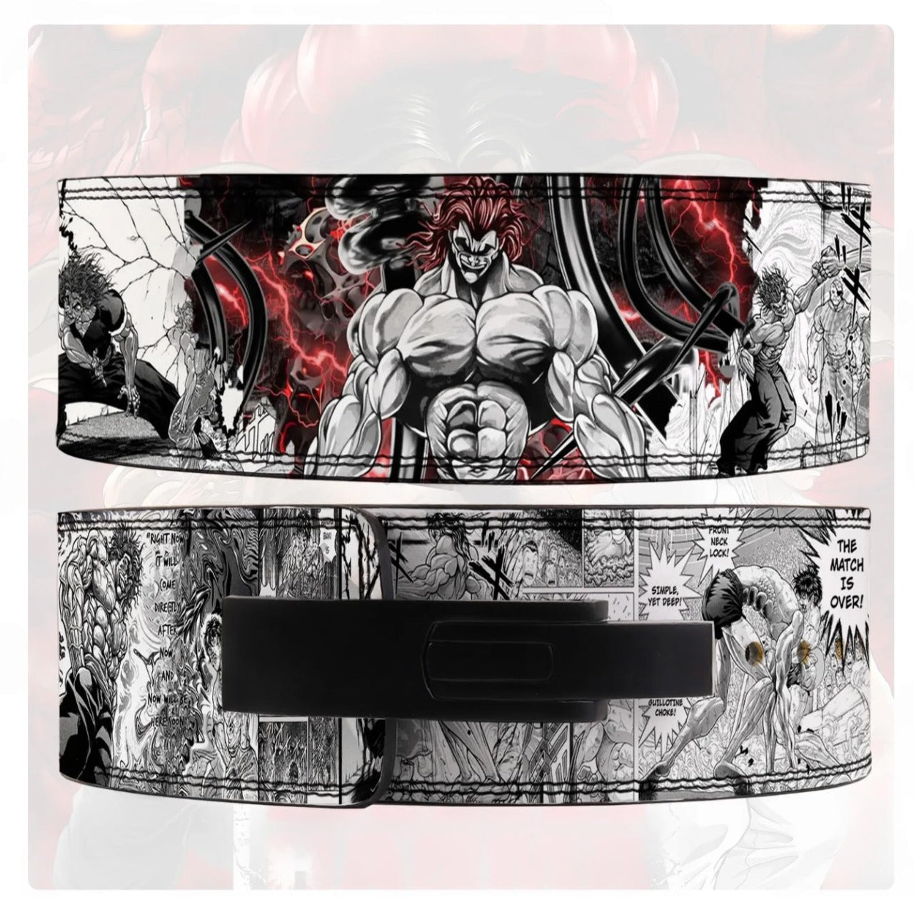 Anime Weightlifting Belt – Premium Powerlifting & Gym Belt | Manga Design, Strong Back Support for Squats & Deadlifts