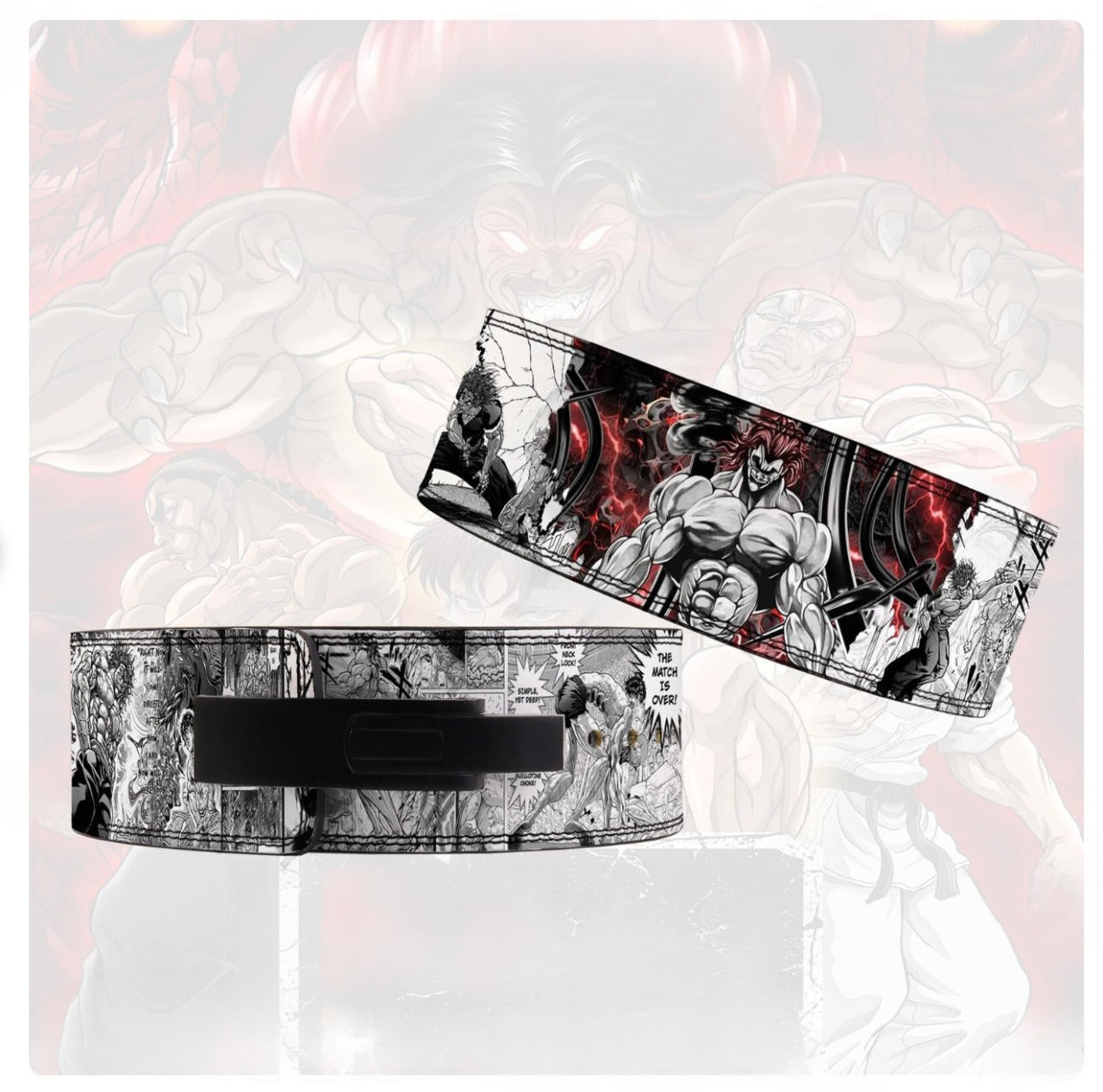 Anime Weightlifting Belt – Premium Powerlifting & Gym Belt | Manga Design, Strong Back Support for Squats & Deadlifts