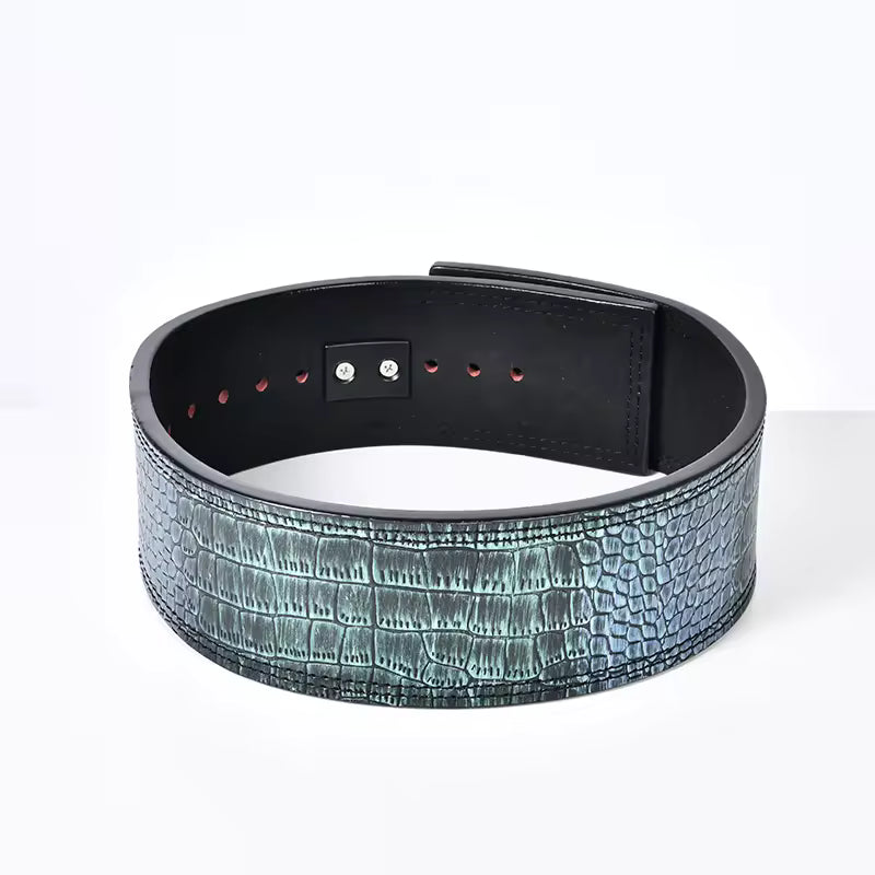 Leather Powerlifting Lever Belt – Premium Black Leather | Heavy-Duty Strength & Core Support