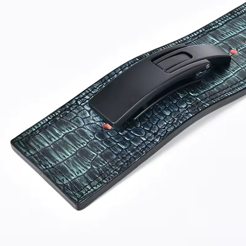 Leather Powerlifting Lever Belt – Premium Black Leather | Heavy-Duty Strength & Core Support