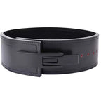 Leather Black Powerlifting Lever Belt – Premium Leather Strength Support