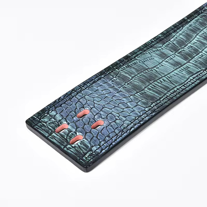 Leather Powerlifting Lever Belt – Premium Black Leather | Heavy-Duty Strength & Core Support