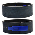 Best Heavy Duty Leather Lifting Belt for Powerlifting & Squats – Blue - PowerFit Leather Belts