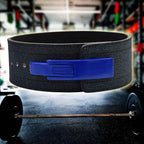 Best Heavy Duty Leather Lifting Belt for Powerlifting & Squats – Blue - PowerFit Leather Belts