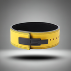 Leather Yellow Powerlifting Lever Belt – Premium Leather Strength Support