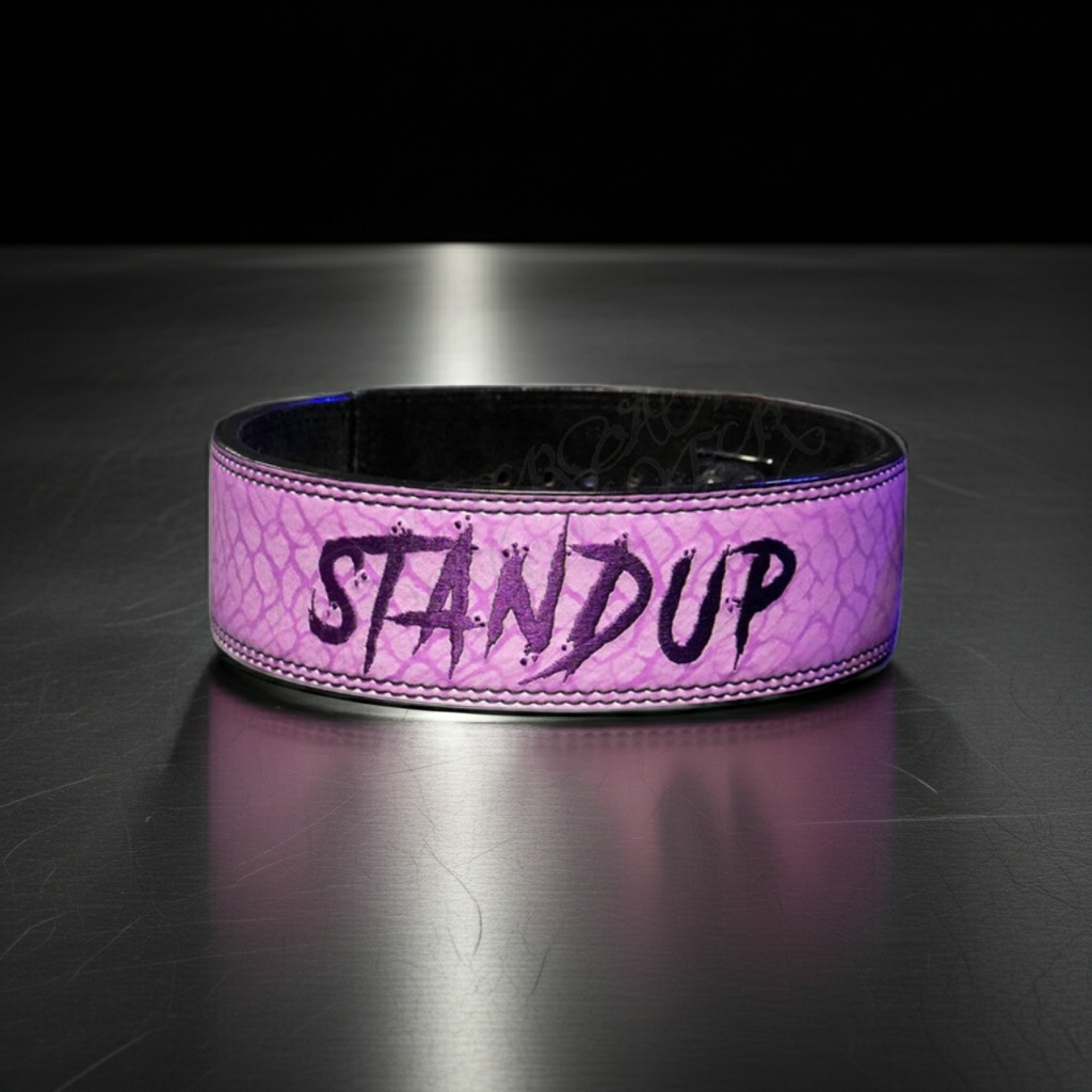 STANDUP Leather Pink Lifting Lever SBD Belt