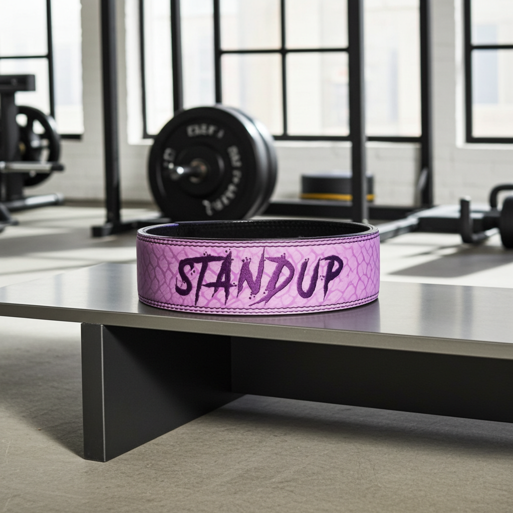 STANDUP Leather Pink Lifting Lever SBD Belt