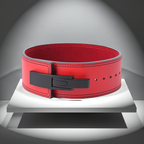 Leather Red  Lever Weightlifting Belt | Powerlifting Gym Belt