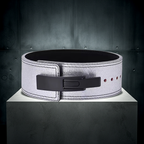 Leather Gray Lever Powerlifting Belt 2026 – 10mm Heavy Duty Gym Belt