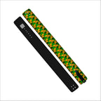 Leather Yellow Green Powerlifting Lever Belt - PowerFit Leather Belts