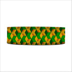 Leather Yellow Green Powerlifting Lever Belt - PowerFit Leather Belts