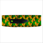 Leather Yellow Green Powerlifting Lever Belt - PowerFit Leather Belts